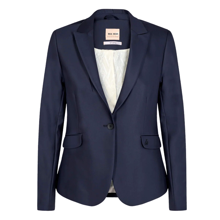 Mos Mosh Blake Night Blazer Sustainable, Navy